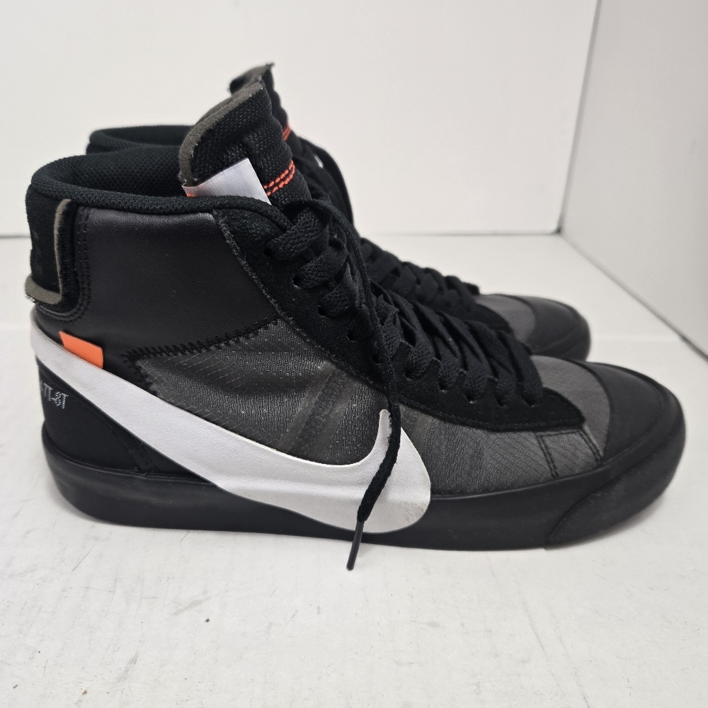 Off-White x Nike Blazer Mid Grim Reapers Men's Sz 7.5 Women's Sz 9 Black/White